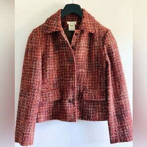 3/$18 FDJ Red Tweed Blazer
